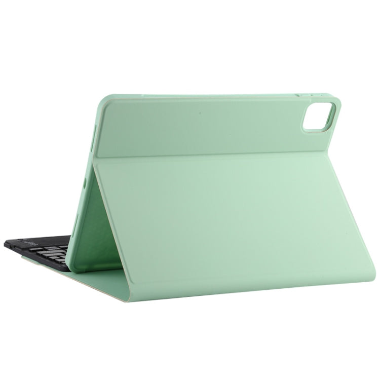 TG11BC Detachable Bluetooth Black Keyboard Microfiber Leather Tablet Case for iPad Pro 11 inch (2020), with Touchpad & Pen Slot & Holder (Green) - For iPad Pro by PMC Jewellery | Online Shopping South Africa | PMC Jewellery