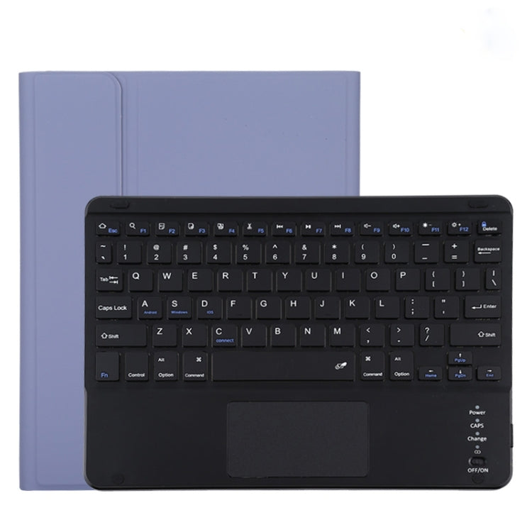 TG11BC Detachable Bluetooth Black Keyboard Microfiber Leather Tablet Case for iPad Pro 11 inch (2020), with Touchpad & Pen Slot & Holder (Purple) - For iPad Pro by PMC Jewellery | Online Shopping South Africa | PMC Jewellery