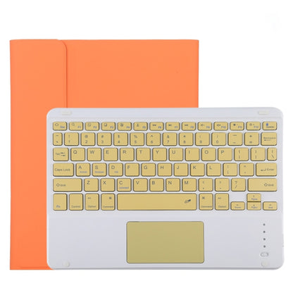 TG11BC Detachable Bluetooth Yellow Keyboard Microfiber Leather Tablet Case for iPad Pro 11 inch (2020), with Touchpad & Pen Slot & Holder (Orange) - For iPad Pro by PMC Jewellery | Online Shopping South Africa | PMC Jewellery