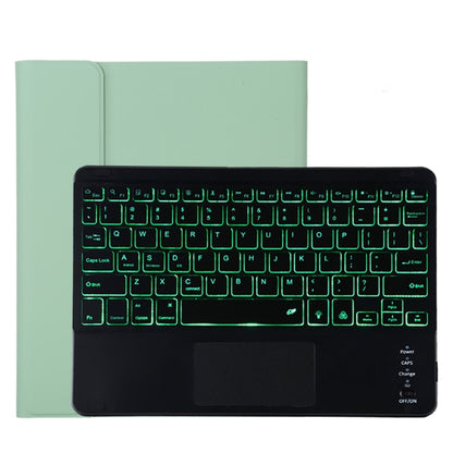 TG11BCS Detachable Bluetooth Black Keyboard Microfiber Leather Tablet Case for iPad Pro 11 inch (2020), with Backlight & Touchpad & Pen Slot & Holder (Green) - For iPad Pro by PMC Jewellery | Online Shopping South Africa | PMC Jewellery