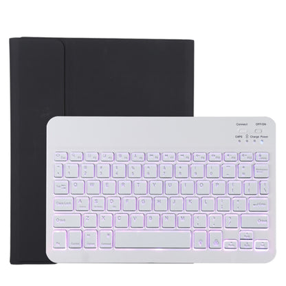 TG11BS Detachable Bluetooth White Keyboard Microfiber Leather Tablet Case for iPad Pro 11 inch (2020), with Backlight & Pen Slot & Holder (Black) - For iPad Pro by PMC Jewellery | Online Shopping South Africa | PMC Jewellery