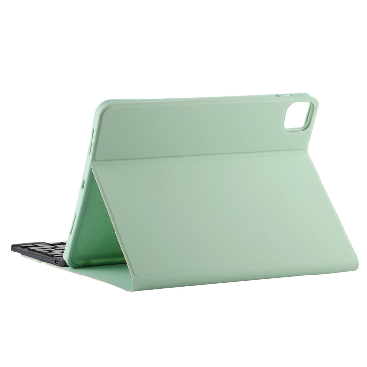 TG11BS Detachable Bluetooth Black Keyboard + Microfiber Leather Tablet Case for iPad Pro 11 inch (2020), with Backlight & Pen Slot & Holder(Green) - For iPad Pro by PMC Jewellery | Online Shopping South Africa | PMC Jewellery