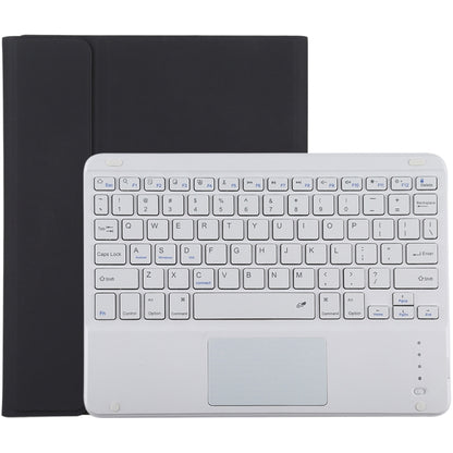 TG-102BC Detachable Bluetooth White Keyboard + Microfiber Leather Tablet Case for iPad 10.2 inch / iPad Air (2019), with Touch Pad & Pen Slot & Holder(Black) - For iPad Air by PMC Jewellery | Online Shopping South Africa | PMC Jewellery