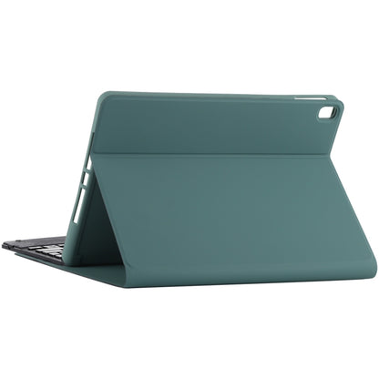 TG97BC Detachable Bluetooth Black Keyboard + Microfiber Leather Tablet Case for iPad 9.7 inch, with Touch Pad & Pen Slot & Holder(Dark Green) - Universal by PMC Jewellery | Online Shopping South Africa | PMC Jewellery