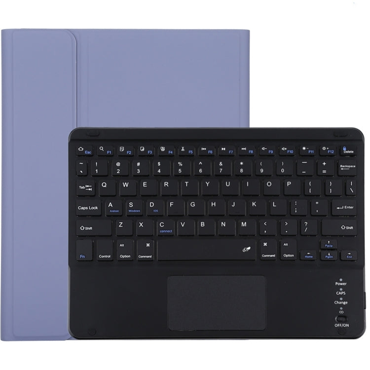 TG97BC Detachable Bluetooth Black Keyboard + Microfiber Leather Tablet Case for iPad 9.7 inch, with Touch Pad & Pen Slot & Holder(Purple) - Universal by PMC Jewellery | Online Shopping South Africa | PMC Jewellery