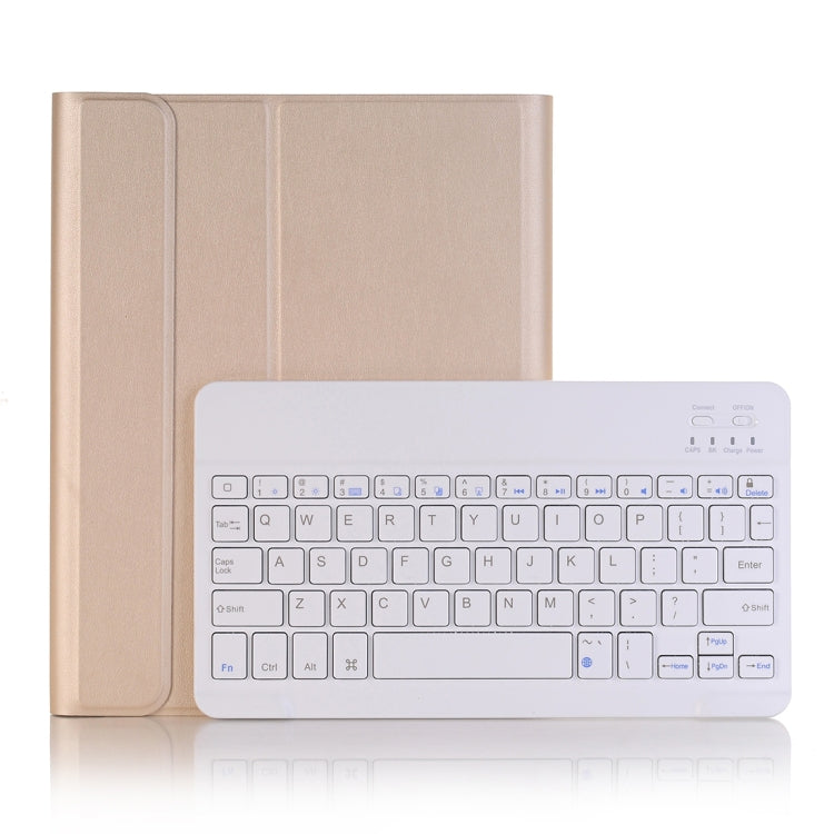 A102B For iPad 10.2 inch 2019 Ultra-thin Detachable Bluetooth Keyboard Leather Tablet Case with Stand & Pen Slot Function (Gold) - Universal by PMC Jewellery | Online Shopping South Africa | PMC Jewellery