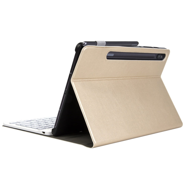 ST 860S For Samsung Galaxy Tab S6 10.5 inch T860 / T865 Detachable Backlight Bluetooth Keyboard Tablet Case with Stand & Pen Slot Function (Gold) - Samsung Keyboard by PMC TechLife | Online Shopping South Africa | PMC TechLife