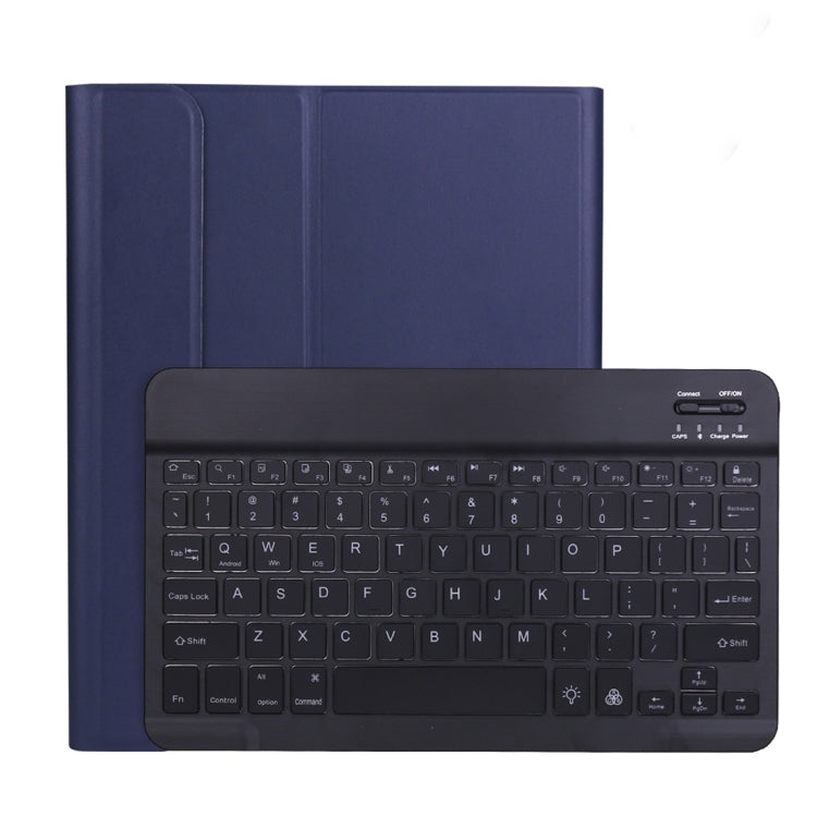 A11BS 2020 Ultra-thin ABS Detachable Bluetooth Keyboard Tablet Case for iPad Pro 11 inch (2020), with Backlight & Pen Slot & Holder (Dark Blue) - For iPad Pro by PMC Jewellery | Online Shopping South Africa | PMC Jewellery