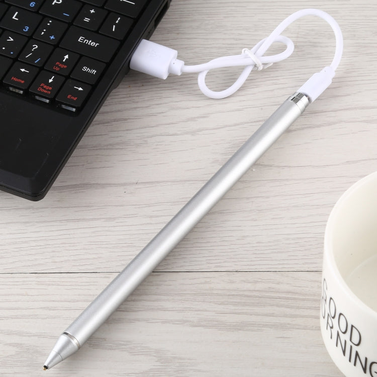 Active Capacitive Stylus for iPod touch / iPad mini & Air & Pro / iPhone(Silver) - Stylus Pen by PMC Jewellery | Online Shopping South Africa | PMC Jewellery | Buy Now Pay Later Mobicred