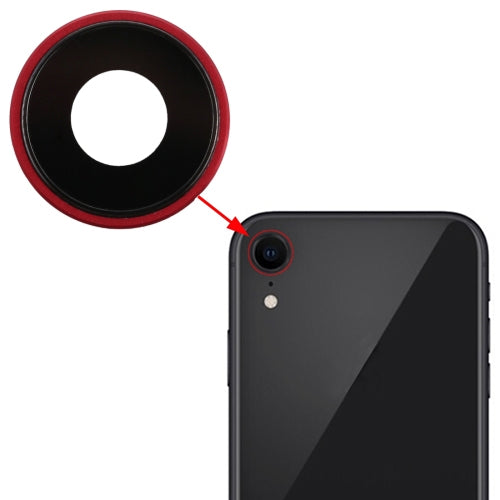 Back Camera Bezel with Lens Cover for iPhone XR(Red) - Camera Series by PMC TechLife | Online Shopping South Africa | PMC TechLife | Buy Now Pay Later Mobicred