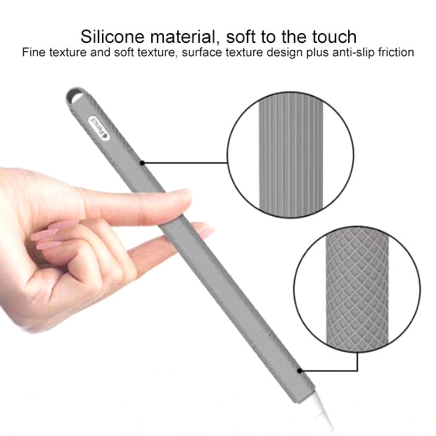 Stylus Pen Silica Gel Shockproof Protective Case for Apple Pencil 2 (Dark Blue) - Pencil Accessories by PMC Jewellery | Online Shopping South Africa | PMC Jewellery | Buy Now Pay Later Mobicred