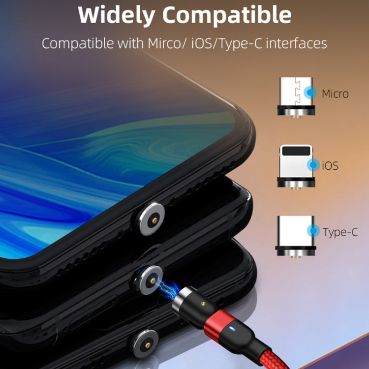 1m 2A Output USB to 8 Pin Nylon Braided Rotate Magnetic Charging Cable(Purple) - free shipping - PMC Jewellery - Order now!