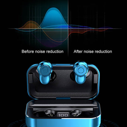 A6 TWS Bluetooth 5.0 Touch Wireless Bluetooth Earphone with Charging Box & LED Smart Digital Display, Support Voice Assistant & Memory Connection & HD Call(Black) - TWS Earphone by PMC Jewellery | Online Shopping South Africa | PMC Jewellery | Buy Now Pay Later Mobicred