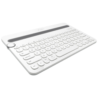 Logitech K480 Multi-device Bluetooth 3.0 Wireless Bluetooth Keyboard with Stand (White) - Wireless Keyboard by Logitech | Online Shopping South Africa | PMC Jewellery | Buy Now Pay Later Mobicred