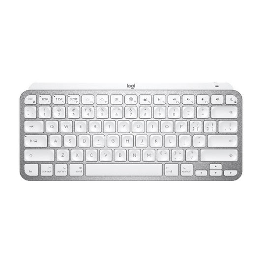 Logitech MX Keys Mini Mac Version Wireless Bluetooth Ultra-thin Smart Backlit Keyboard (Grey) - Wireless Keyboard by Logitech | Online Shopping South Africa | PMC Jewellery | Buy Now Pay Later Mobicred