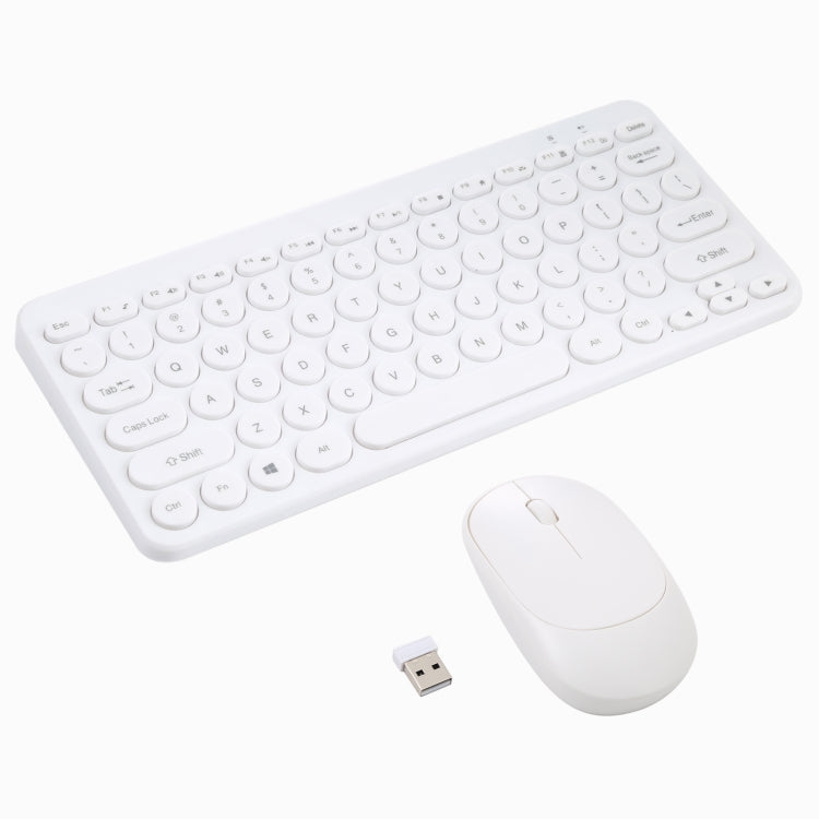 K380 2.4GHz Portable Multimedia Wireless Keyboard + Mouse (White) - Wireless Keyboard by PMC Jewellery | Online Shopping South Africa | PMC Jewellery | Buy Now Pay Later Mobicred