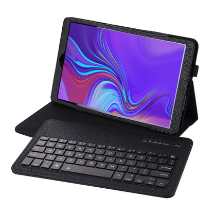 SA510 Detachable Bluetooth Keyboard + Litchi Texture PU Leather Tablet Case with Holder for Galaxy Tab A 10.1 (2019) T510/T515 (Black) - Samsung Keyboard by PMC Jewellery | Online Shopping South Africa | PMC Jewellery