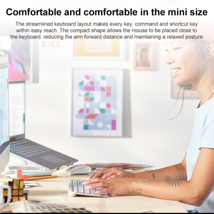 Logitech MX Keys Mini Wireless Bluetooth Ultra-thin Smart Backlit Keyboard (Grey) - free shipping - PMC Jewellery - Order now!