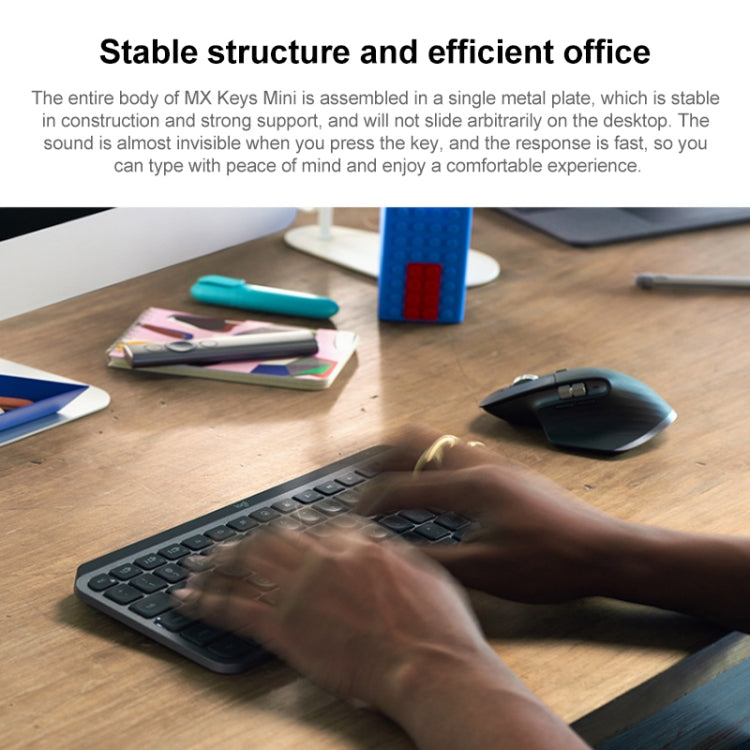 Logitech MX Keys Mini Wireless Bluetooth Ultra-thin Smart Backlit Keyboard (Black) - free shipping - PMC Jewellery - Order now!