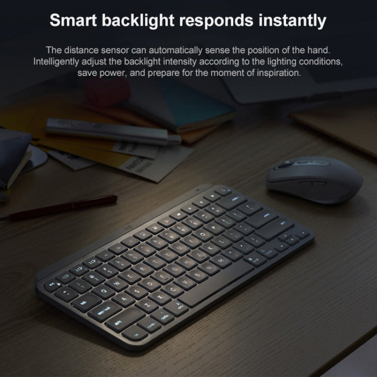 Logitech MX Keys Mini Wireless Bluetooth Ultra-thin Smart Backlit Keyboard (Grey) - free shipping - PMC Jewellery - Order now!