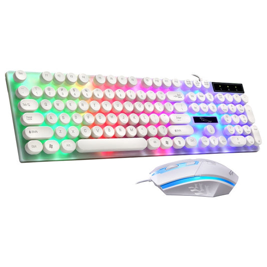 ZGB G21 Luminous Wired Keyboard + Mouse Set (White) - Wired Keyboard by Chasing Leopard | Online Shopping South Africa | PMC Jewellery | Buy Now Pay Later Mobicred