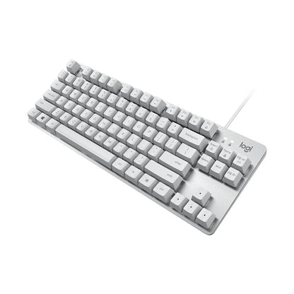 Logitech K835 Mini Mechanical Wired Keyboard, Red Shaft (White) - Wired Keyboard by Logitech | Online Shopping South Africa | PMC Jewellery | Buy Now Pay Later Mobicred