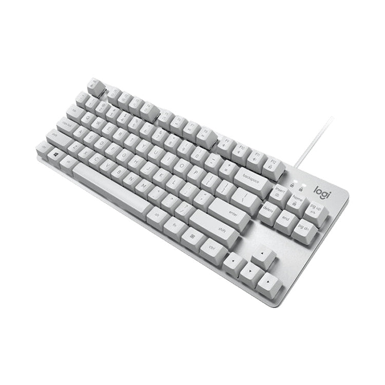 Logitech K835 Mini Mechanical Wired Keyboard, Green Shaft (White) - Wired Keyboard by Logitech | Online Shopping South Africa | PMC Jewellery | Buy Now Pay Later Mobicred