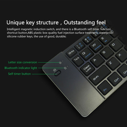 F66 Foldable Bluetooth Wireless 66 Keys Keyboard, Support Android / Windows / iOS (Black) - Wireless Keyboard by PMC Jewellery | Online Shopping South Africa | PMC Jewellery | Buy Now Pay Later Mobicred