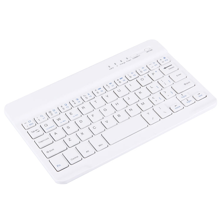 Portable Bluetooth Wireless Keyboard, Compatible with 9 inch Tablets with Bluetooth Functions (White) - Universal Keyboard by PMC Jewellery | Online Shopping South Africa | PMC Jewellery