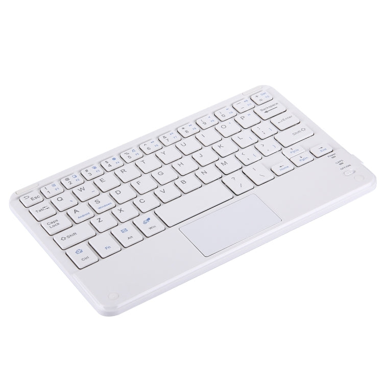 Bluetooth Wireless Keyboard with Touch Panel, Compatible with All Android & Windows 9 inch Tablets with Bluetooth Functions(White) - Universal Keyboard by PMC TechLife | Online Shopping South Africa | PMC TechLife | Buy Now Pay Later Mobicred