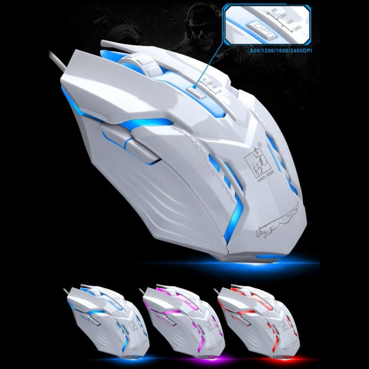 Chasing Leopard G700 USB RGB Backlight Wired Optical Gaming Mouse and Keyboard Set, Keyboard Cable Length: 1.35m, Mouse Cable Length: 1.3m(White) - Wired Keyboard by Chasing Leopard | Online Shopping South Africa | PMC Jewellery | Buy Now Pay Later Mobicred