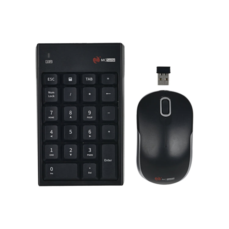 MC Saite MC-61CB 2.4GHz Wireless Mouse + 22 Keys Numeric Pan Keyboard with USB Receiver Set for Computer PC Laptop (Black) - Mini Keyboard by MC Saite | Online Shopping South Africa | PMC Jewellery | Buy Now Pay Later Mobicred