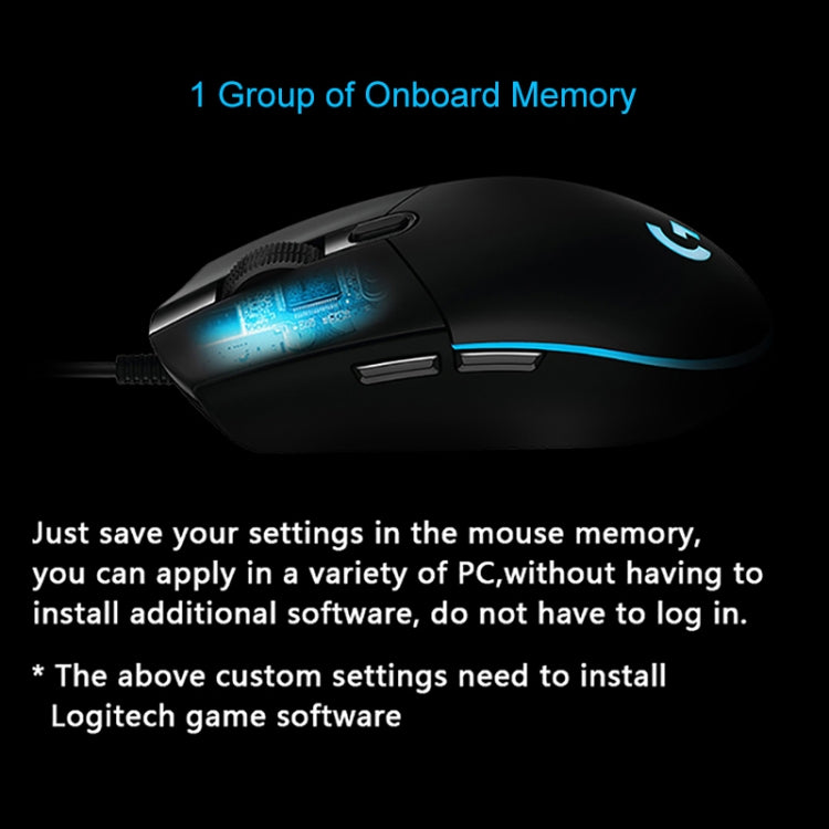 Logitech G102 6-keys RGB Glowing 6000DPI Five-speed Adjustable Wired Optical Gaming Mouse, Length: 2m (Black) - free shipping - PMC TechLife - Order now!