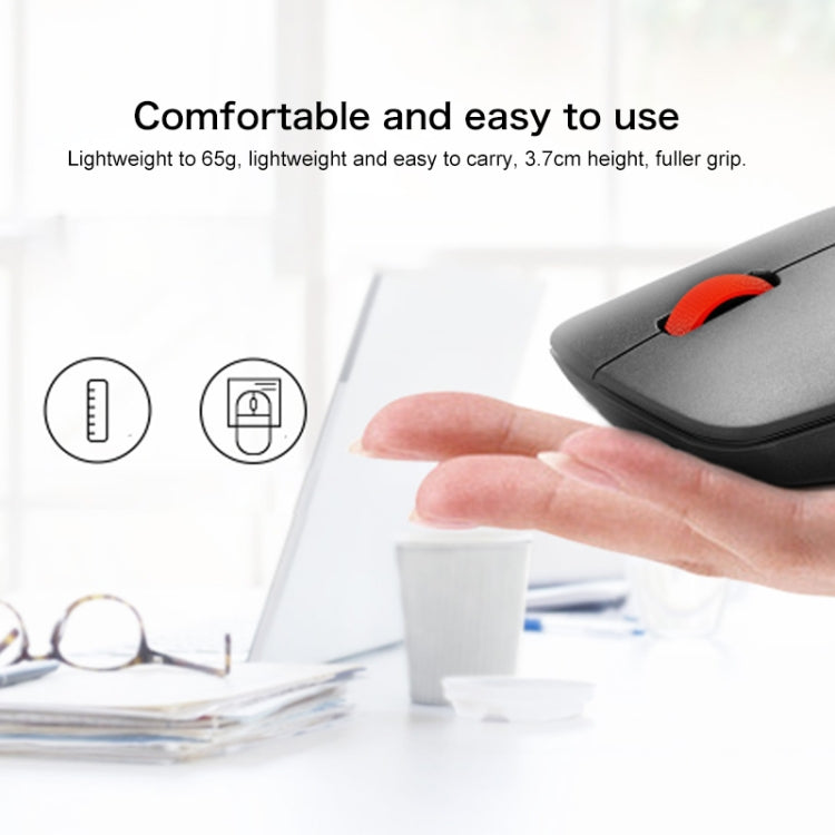 Lenovo thinkplus WL100 Classic Simple Wireless Mouse (Black) - Wireless Mice by Lenovo | Online Shopping South Africa | PMC Jewellery | Buy Now Pay Later Mobicred