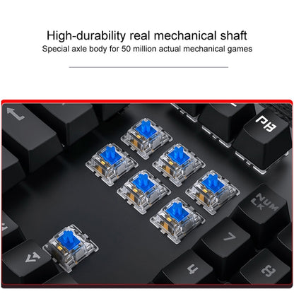 YINDIAO Classic Square Keys Mixed Light USB Mechanical Gaming Wired Keyboard, Black Shaft (Black) - Wired Keyboard by YINDIAO | Online Shopping South Africa | PMC Jewellery | Buy Now Pay Later Mobicred