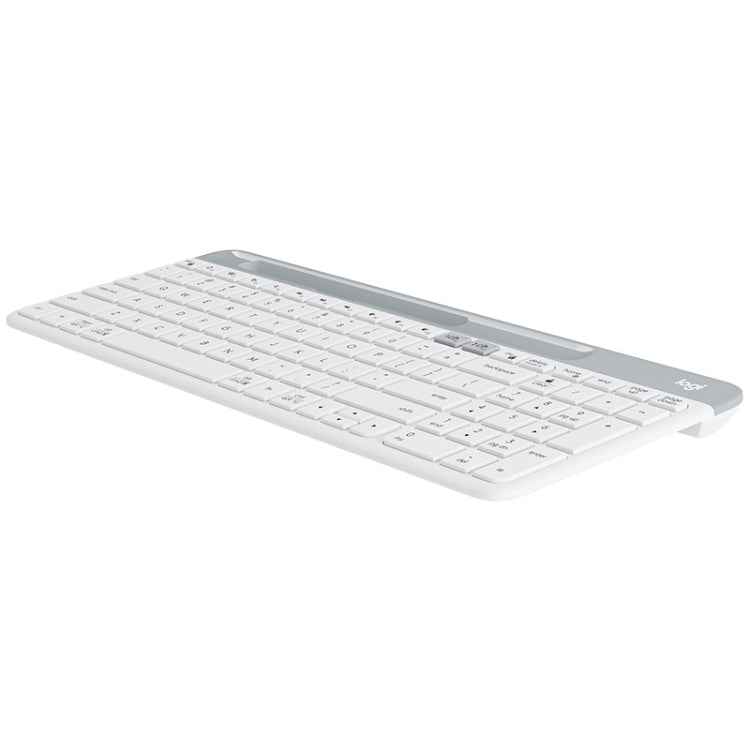 Logitech K580 Dual Modes Thin and Light Multi-device Wireless Keyboard with Phone Holder (White) - Wireless Keyboard by Logitech | Online Shopping South Africa | PMC Jewellery | Buy Now Pay Later Mobicred