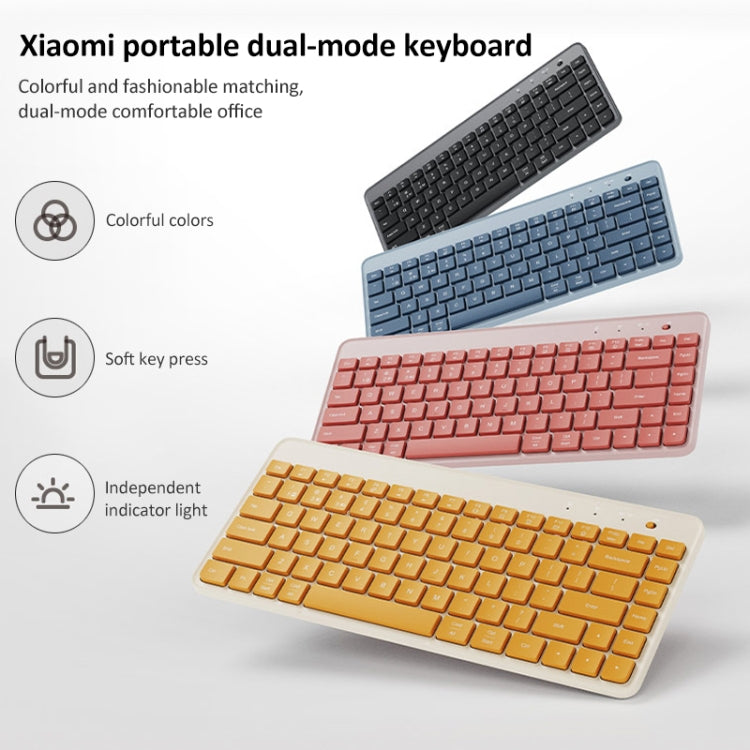 Original Xiaomi XMBXJP01YM 85 Keys Portable Dual-mode Keyboard (Blue) - Wireless Keyboard by Xiaomi | Online Shopping South Africa | PMC Jewellery | Buy Now Pay Later Mobicred