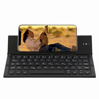 GK608 Ultra-thin Foldable Bluetooth V3.0 Keyboard, Built-in Holder, Support Android / iOS / Windows System (Black) - Wireless Keyboard by PMC Jewellery | Online Shopping South Africa | PMC Jewellery | Buy Now Pay Later Mobicred