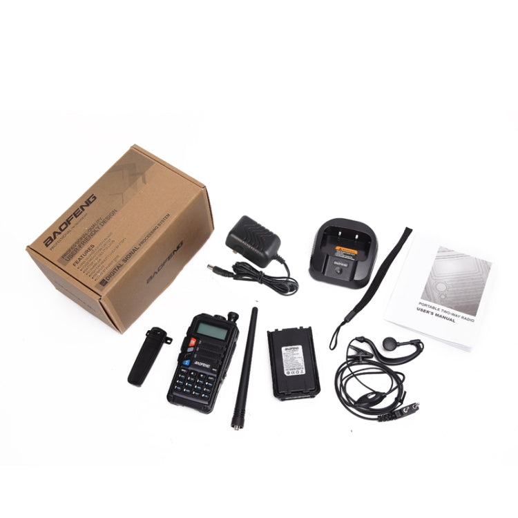Baofeng BF-UV5R Plus S9 FM Interphone Handheld Walkie Talkie, US Plug (Silver) - free shipping - PMC Jewellery - Order now!