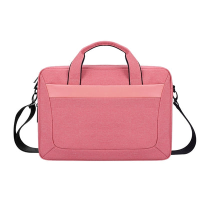 DJ06 Oxford Cloth Waterproof Wear-resistant Portable Expandable Laptop Bag for 15.6 inch Laptops, with Detachable Shoulder Strap(Pink) - Other by PMC Jewellery | Online Shopping South Africa | PMC Jewellery | Buy Now Pay Later Mobicred