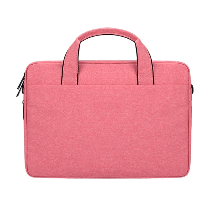 DJ06 Oxford Cloth Waterproof Wear-resistant Portable Expandable Laptop Bag for 15.6 inch Laptops, with Detachable Shoulder Strap(Pink) - Other by PMC Jewellery | Online Shopping South Africa | PMC Jewellery | Buy Now Pay Later Mobicred