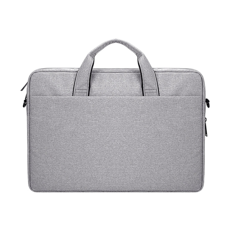 DJ06 Oxford Cloth Waterproof Wear-resistant Portable Expandable Laptop Bag for 15.6 inch Laptops, with Detachable Shoulder Strap(Grey) - Other by PMC Jewellery | Online Shopping South Africa | PMC Jewellery | Buy Now Pay Later Mobicred