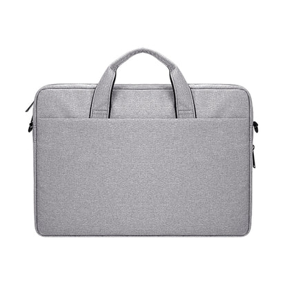 DJ06 Oxford Cloth Waterproof Wear-resistant Portable Expandable Laptop Bag for 15.6 inch Laptops, with Detachable Shoulder Strap(Grey) - Other by PMC Jewellery | Online Shopping South Africa | PMC Jewellery | Buy Now Pay Later Mobicred