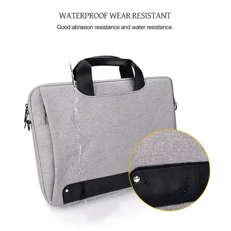 DJ08 Oxford Cloth Waterproof Wear-resistant Laptop Bag for 15.6 inch Laptops, with Concealed Handle & Luggage Tie Rod & Adjustable Shoulder Strap (Grey) - 15 inch by PMC Jewellery | Online Shopping South Africa | PMC Jewellery | Buy Now Pay Later Mobicred