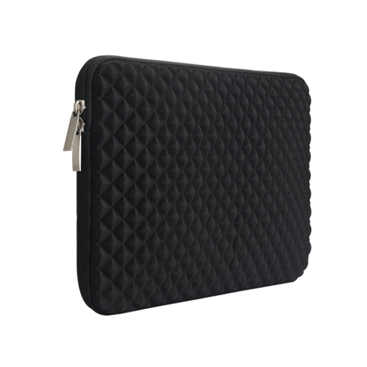 Diamond Texture Laptop Liner Bag, Size: 14-15.4 inch (Black) - 15 inch by PMC Jewellery | Online Shopping South Africa | PMC Jewellery | Buy Now Pay Later Mobicred