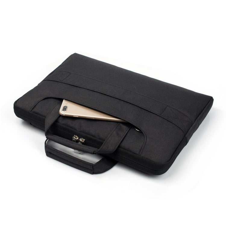 Portable One Shoulder Handheld Zipper Laptop Bag, For 11.6 inch and Below Macbook, Samsung, Lenovo, Sony, DELL Alienware, CHUWI, ASUS, HP(Black) - 10 - 11 inch by PMC Jewellery | Online Shopping South Africa | PMC Jewellery | Buy Now Pay Later Mobicred