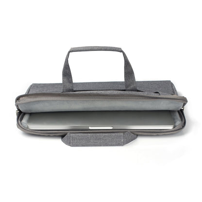 Portable One Shoulder Handheld Zipper Laptop Bag, For 11.6 inch and Below Macbook, Samsung, Lenovo, Sony, DELL Alienware, CHUWI, ASUS, HP (Grey) - 10 - 11 inch by PMC Jewellery | Online Shopping South Africa | PMC Jewellery | Buy Now Pay Later Mobicred