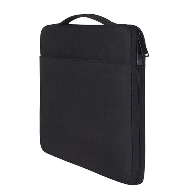 13.3 inch Fashion Casual Polyester + Nylon Laptop Handbag Briefcase Notebook Cover Case, For Macbook, Samsung, Lenovo, Xiaomi, Sony, DELL, CHUWI, ASUS, HP (Black) - 13.3 inch by PMC Jewellery | Online Shopping South Africa | PMC Jewellery | Buy Now Pay Later Mobicred