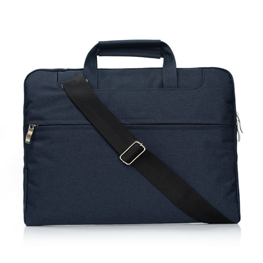 Portable One Shoulder Handheld Zipper Laptop Bag, For 15.4 inch and Below Macbook, Samsung, Lenovo, Sony, DELL Alienware, CHUWI, ASUS, HP (Dark Blue) - 15 inch by PMC Jewellery | Online Shopping South Africa | PMC Jewellery | Buy Now Pay Later Mobicred