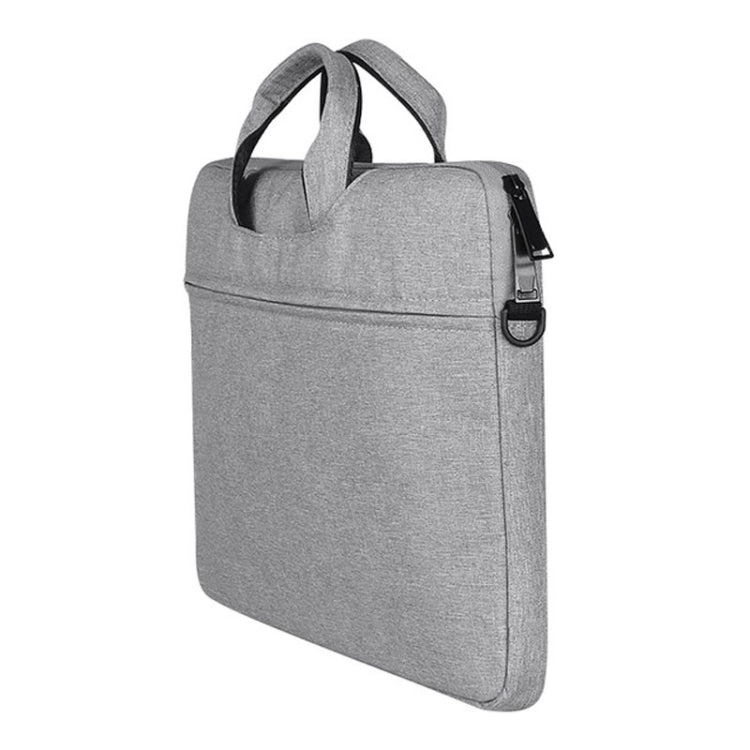 ST01S Waterproof Oxford Cloth Hidden Portable Strap One-shoulder Handbag for 14.1 inch Laptops(Light Grey) - 14.1 inch by PMC Jewellery | Online Shopping South Africa | PMC Jewellery | Buy Now Pay Later Mobicred